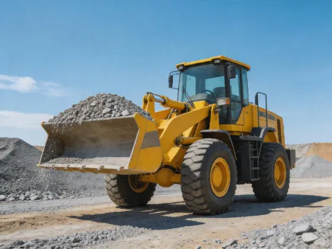 SDLG wheel loader at work